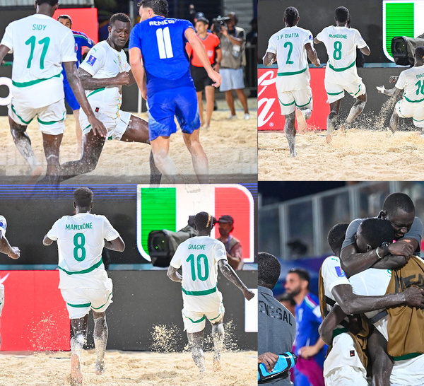 Quart de Finale Beach Soccer 2025 : Le Sénégal bat l'Italie et se qualifie en demi-finale