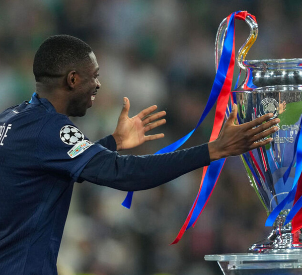 Foot: le Parisien Ousmane Dembélé joueur de la saison en Ligue des champions (UEFA)