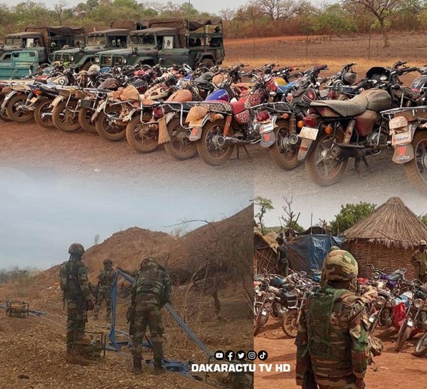 Bilan mensuel des armées : 47 sites d'orpaillage clandestins démantelés au mois de Mai dans la Falémé