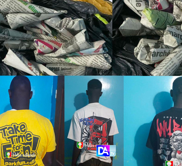 Grand Yoff sous haute surveillance : Trois trafiquants de drogue interpellés à Arafat et Khar Yalla