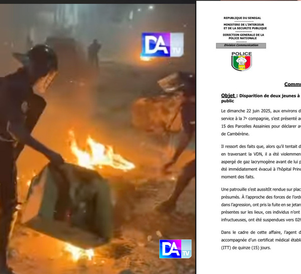 Agression d’un policier, fuite en mer et disparition inquiétante : la version officielle d’un drame à Cambérène