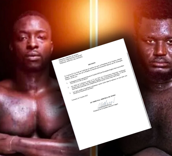 Affaire de dopage : Le TAS suspend provisoirement les sanctions contre le lutteur Siteu