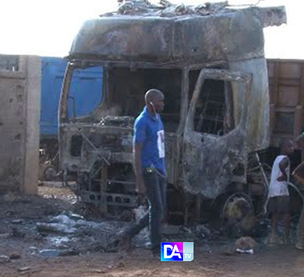 Thiès : Un camion prend feu, faisant cinq blessés graves