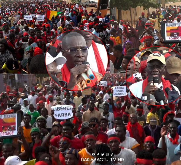 Marche à Ourossogui / Responsables politiques, amis, proches et sympathisants, un seul mot d’ordre : « La libération de  Farba Ngom »