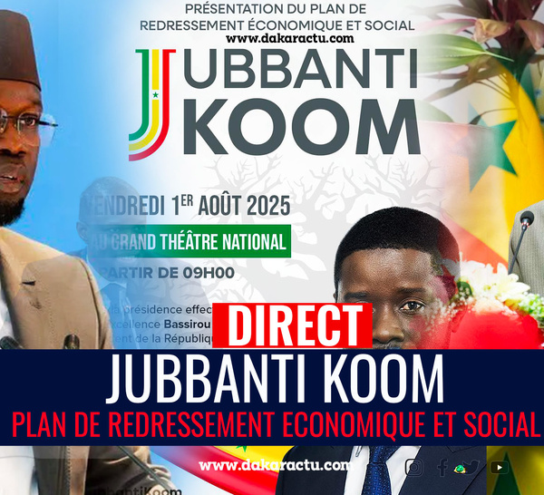 🔴 EN DIRECT | GRAND THEATRE : Présentation du Plan de Redressement et Social “Jubbanti Koom”