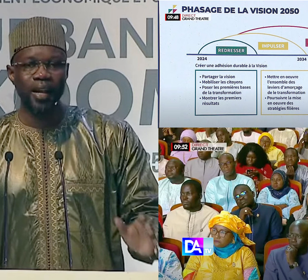 "Redresser, impulser, accélérer" : Ousmane Sonko détaille son Plan de Redressement Économique et Social