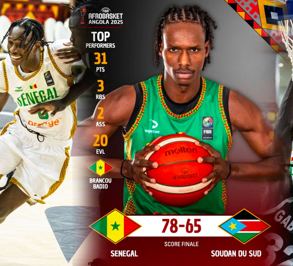 Afrobasket 2025 : Le Sénégal écarte le Soudan du Sud et file en quarts de finale (78 à 65)
