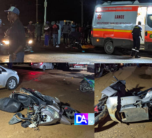 Thiès : à bord d'un scooter de type X-max, un jeune meurt dans un accident de la circulation