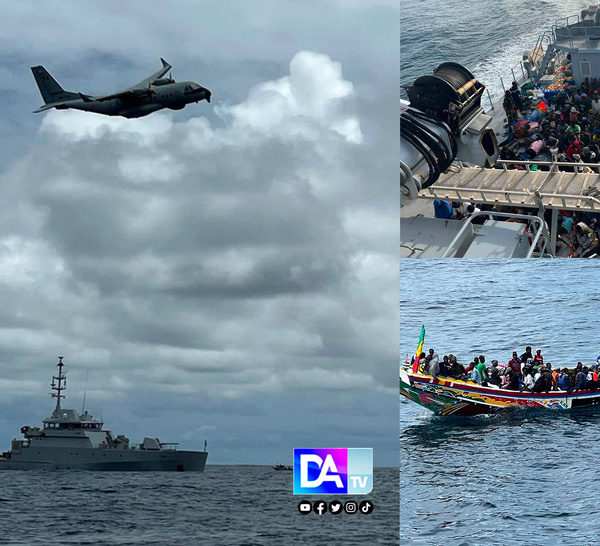 Au large de Dakar : 133 migrants secourus grâce à une opération conjointe Air-Mer