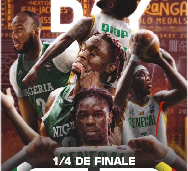 1/4 finale Afrobasket-Masculin : un choc de titans entre le Sénégal et le Nigeria