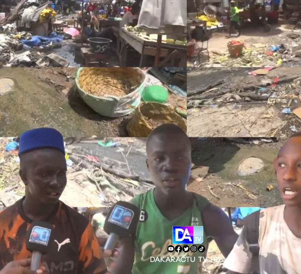 [Reportage] Marché Syndicat de Pikine : entre eaux stagnantes, insécurité et survie des commerçants