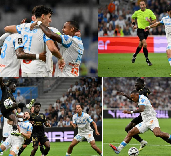 L1 : L'OM se rassure en battant Lorient 4-0 avec un but de Benjamin Pavard