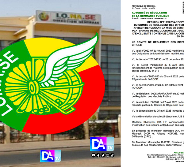 Affaire Lonase Afitech : l'ARCOP renvoie les deux parties devant le juge