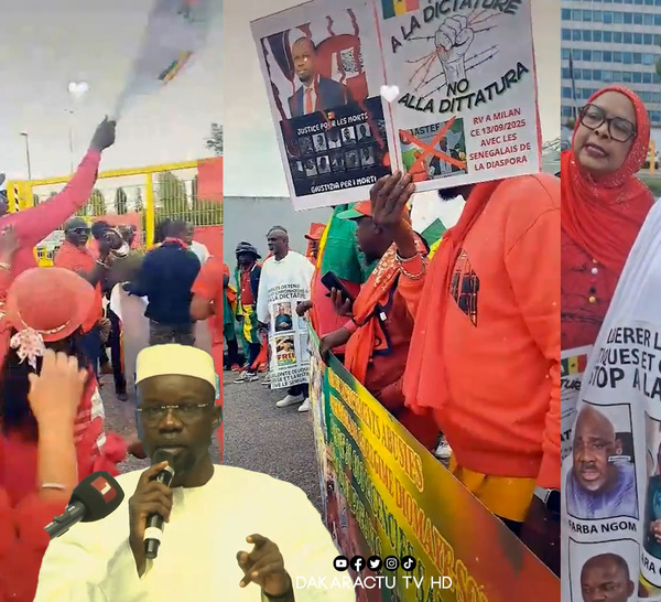 Italie : Des sénégalais manifestent contre le déplacement de Sonko et lui rappellent les priorités au Sénégal
