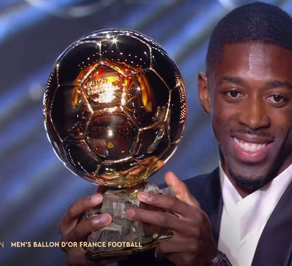 Foot : Ousmane Dembélé remporte le Ballon d'Or