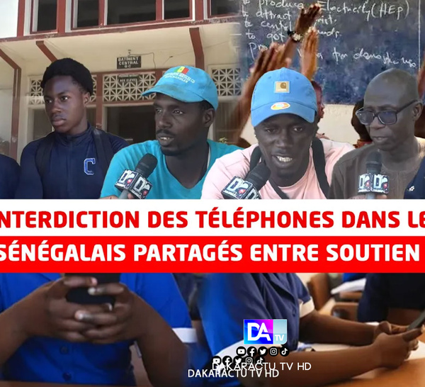Interdiction des téléphones dans les écoles : les Sénégalais partagés entre soutien et réserve...