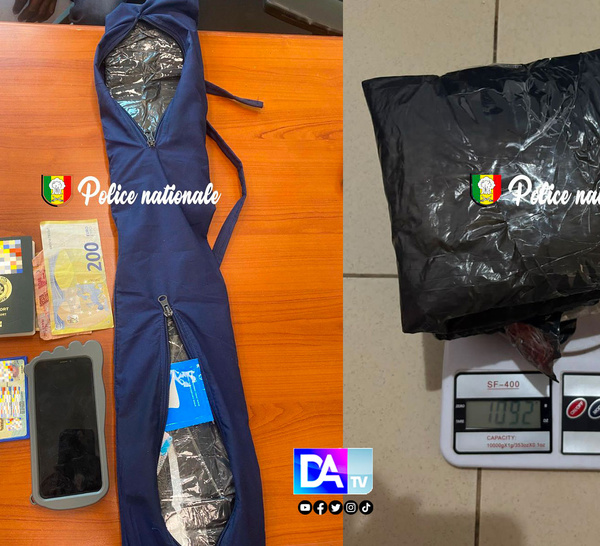Aéroport de Dakar : une mule arrêtée avec 1 kg de cocaïne soigneusement dissimulé