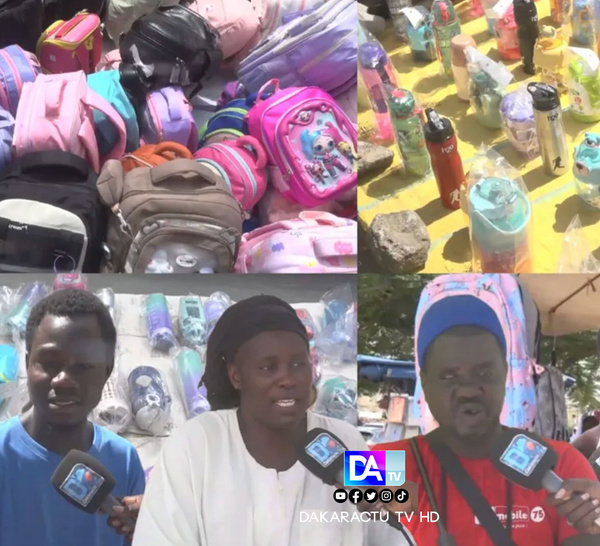 Rentrée scolaire : Sacs et gourdes envahissent les marchés, mais les clients se font rares