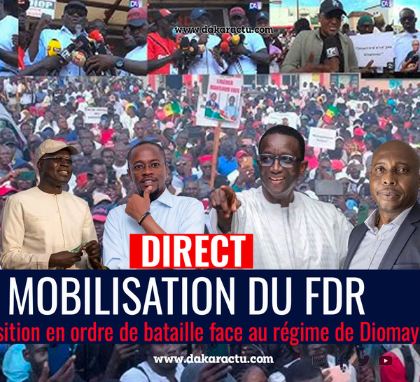 [🛑DIRECT/ URGENT ]  Mobilisation du FDR: l’Opposition en ordre de bataille face au régime de Diomaye