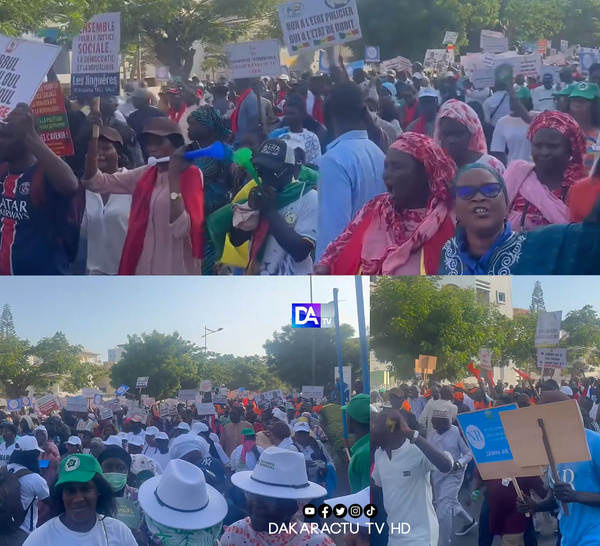 Mobilisation historique : le FDR réussit son pari et fait descendre des dizaines de milliers de Sénégalais dans la rue