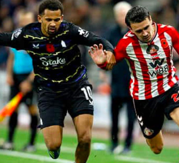 Premier League  /  Iliman Ndiaye illumine Everton - Sunderland d’un slalom spectaculaire avec 1 but  la clef .