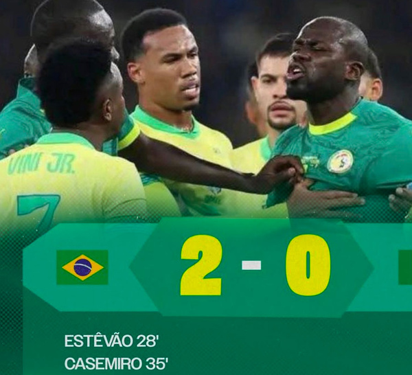 Revanche éclatante / Le Brésil dompte le Sénégal en amical sur un score de 2 buts à 0