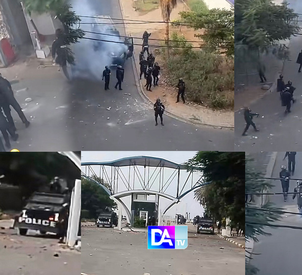 Corniche sous tension et en état de siège : jets de pierres et blindés… étudiants et FDS s’affrontent dans une bataille urbaine qui paralyse Dakar