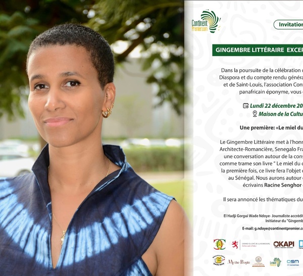 Gingembre Littéraire exceptionnel à l’honneur de Mme Inès Senghor à Douta Seck