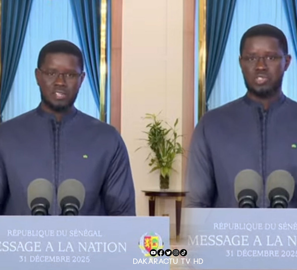 Discours de fin d’année : Diomaye, entre  bilan de « vérité » et ambitions pour 2026