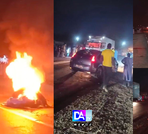 Accident mortel à Parasel (Kaolack) : Les habitants brûlent des pneus pour réclamer des ralentisseurs