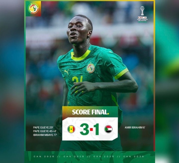 ​CAN 2025 – Huitièmes de finale : Le Sénégal surpris d’entrée, mais porté par Gueye, Mané et Mbaye ( 3buts à 1)