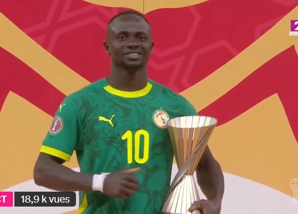 CAN 2025 – Sadio Mané élu meilleur joueur du tournoi