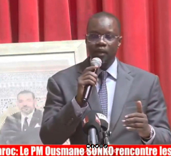 Ousmane Sonko devant les Sénégalais au Maroc: « Il y a un clergé qui passe son temps à faire le sale boulot dans notre justice »