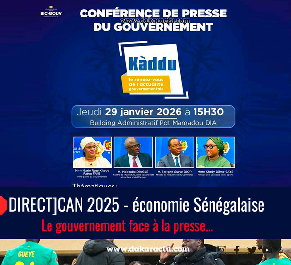 [🛑DIRECT]CAN 2025 - économie Sénégalaise: Le gouvernement face à la presse…