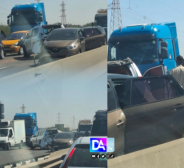 Accident sur l’autoroute à péage : Ralentissement du trafic à hauteur de l’usine Senico