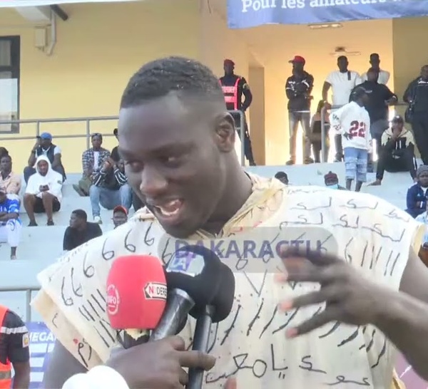 Arène Nationale - Tony Jr apres sa belle victoire «  Bayina Mbapatt nagn ma diokh kou …. »
