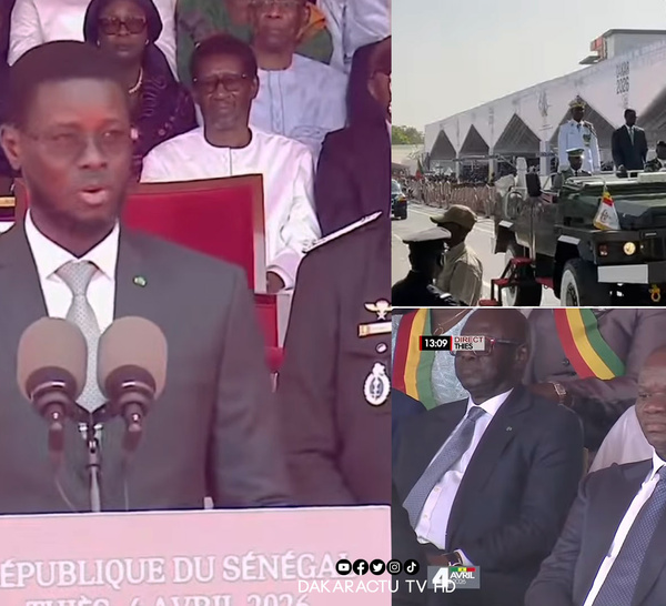Défilé du 4 avril à Thiès: " Nous avons assisté à un défilé impeccable"( Président Diomaye).