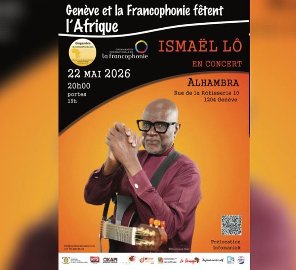 Genève : Ismaël Lô en concert à l’Alhambra pour célébrer l’Afrique et la Francophonie