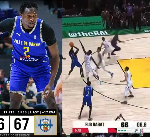 Basket-BAL : Samba Dali Fall climatise Rabat et offre la 1ere victoire à l’ASCVD