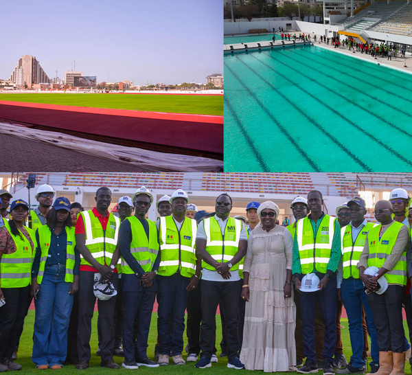 Rénovation des infrastructures sportives : le stade Iba Mar Diop et la piscine olympique réceptionnés par Khady Diène Gaye et Dethié Fall