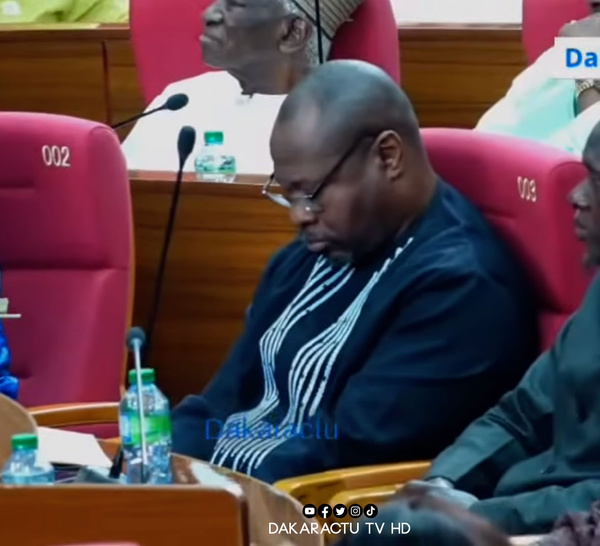 Insolite : le député Guy Marius Sagna dort en pleine séance plénière.