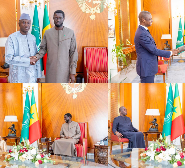 Dialogue national : Diomaye reçoit Souleymane Ndéné Ndiaye, Mbaye Ndiaye, Aly Ngouille Ndiaye et Antoine Félix Diome