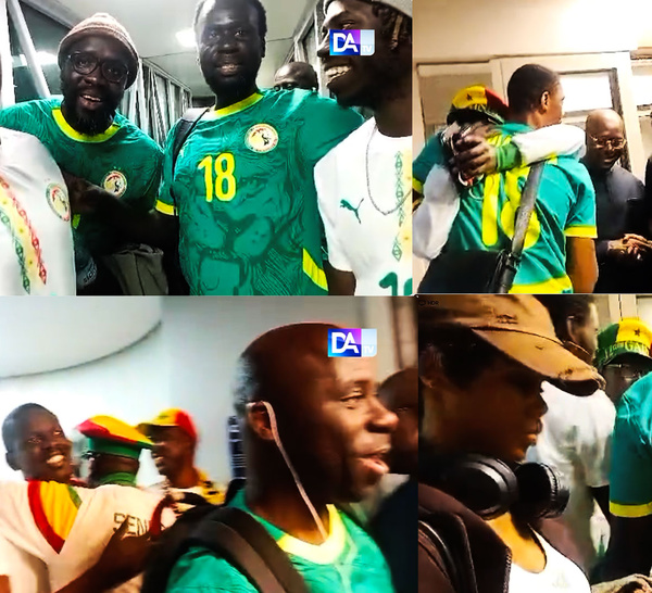 Les 15 supporters des Lions accueillis en héros à leur retour au Sénégal
