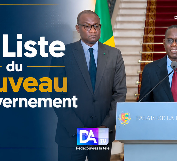 Sénégal : La Liste du nouveau gouvernement
