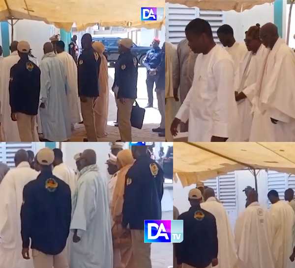 TOUBA – Arrivée du Président Diomaye Faye dans la cité religieuse