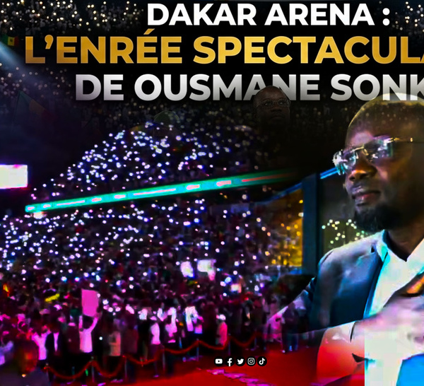 Dakar Arena : L’entrée spectaculaire de Ousmane Sonko