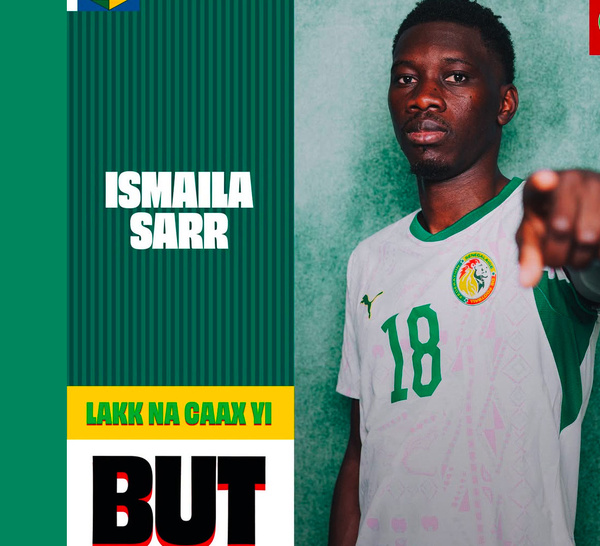 Sénégal-Irak : Ismaïla Sarr double la mise après une passe lumineuse de Lamine Camara(2-0)