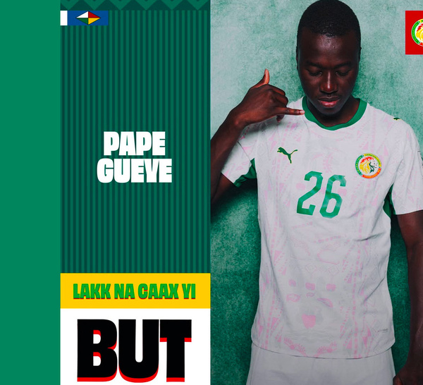 Sénégal-Irak : Pape Gueye marque un bijou et porte le score à 3-0