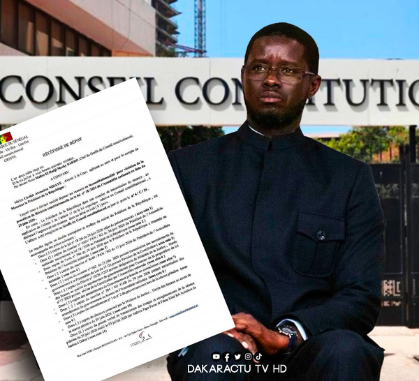 Conseil constitutionnel : le Président de la République Bassirou Diomaye attaque la loi n°18/2026 adoptée par l’Assemblée nationale pour violation de la procédure de Révision constitutionnelle