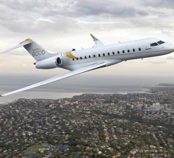 Karim Wade a embarqué à bord d'un jet privé de type Bombardier Global 6000